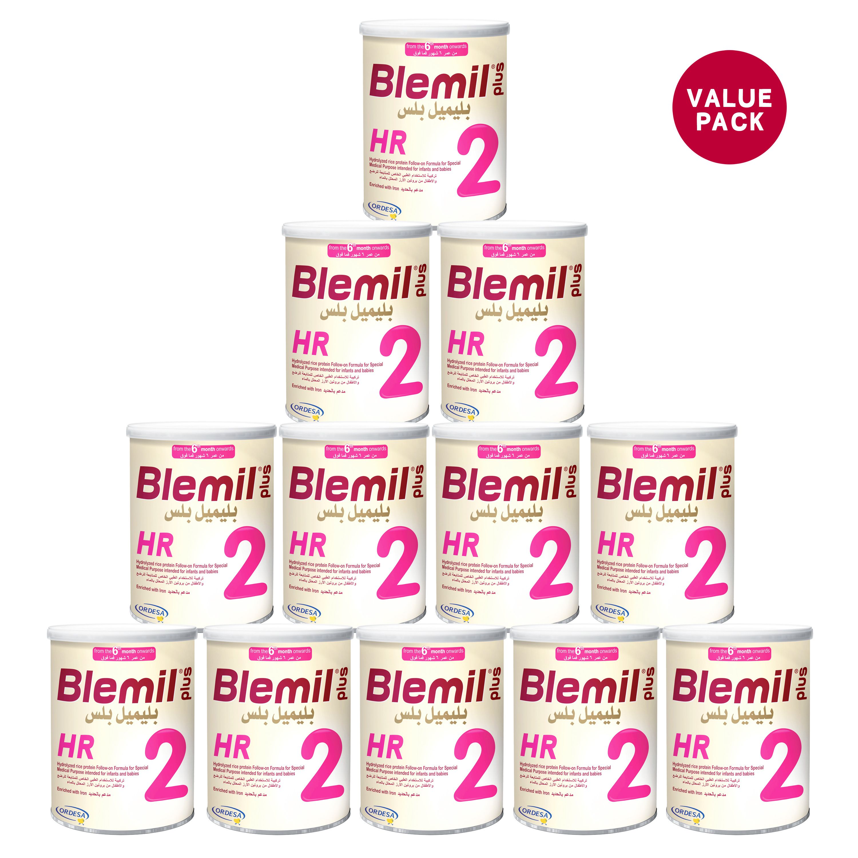 Blemil Plus 2HR Follow-up Formula - 400g (Pack of 12)