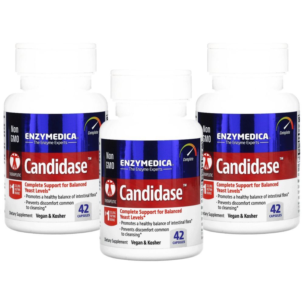 Enzymedica - Candidase 42 Capsules Pack of 3