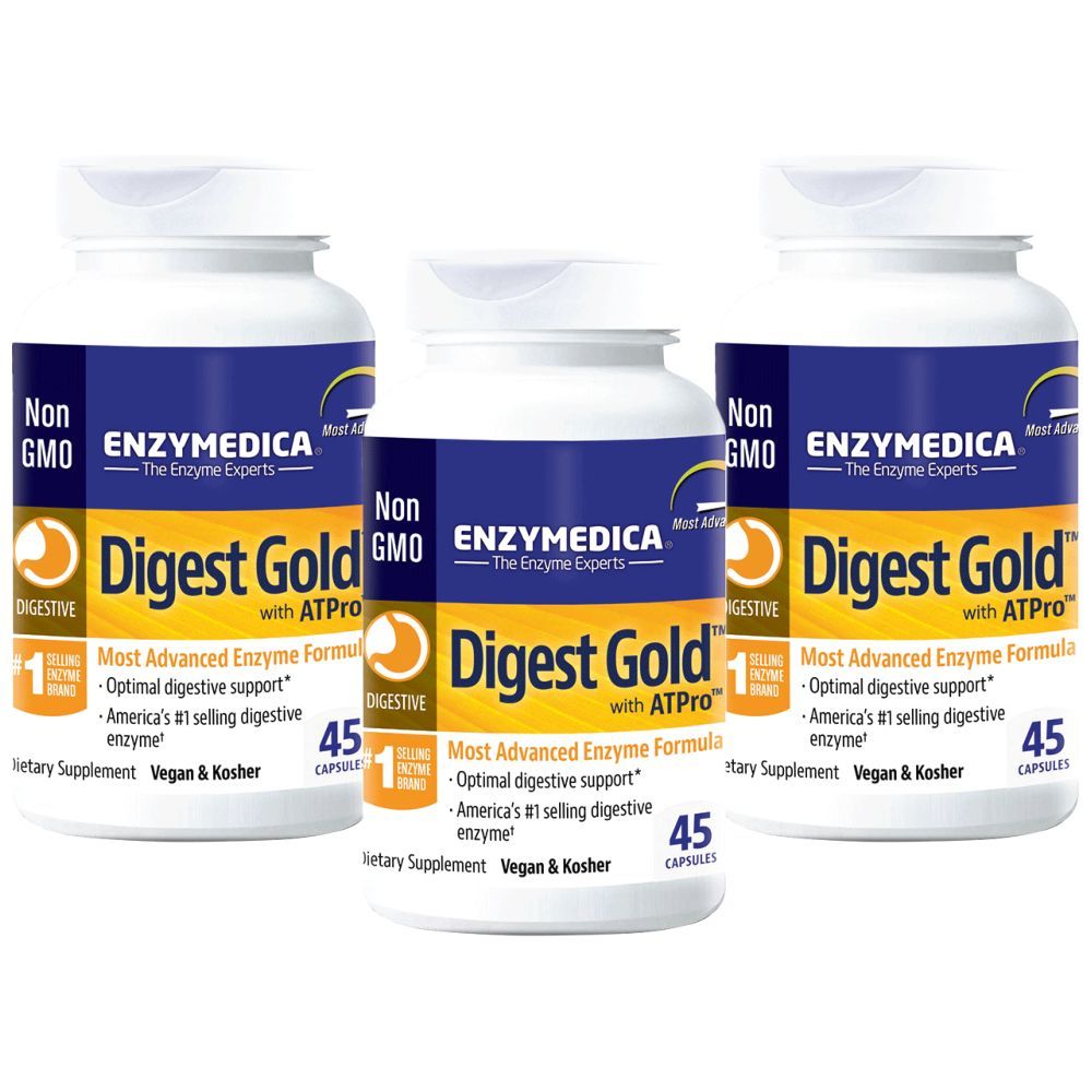 Enzymedica - Digest Gold 45 Capsules Pack of 3