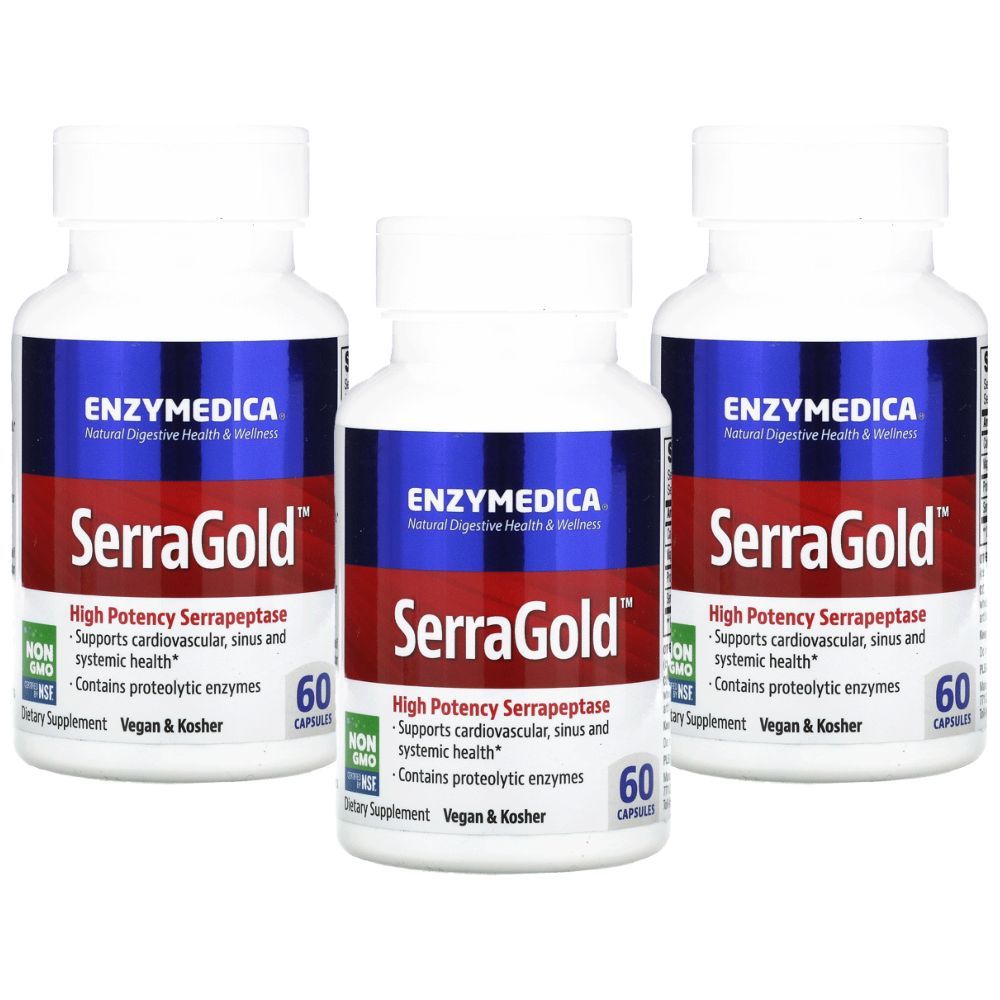 Enzymedica - Serragold 60 Capsules Pack of 3