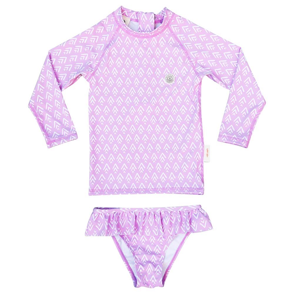 Badawii Beachwear - Girl 2pc-Set - Geo - Purple