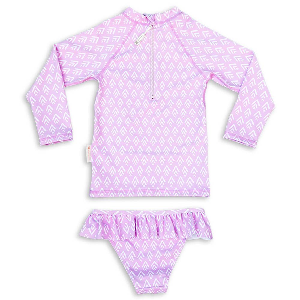 Badawii Beachwear - Girl 2pc-Set - Geo - Purple