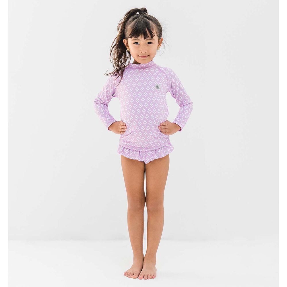 Badawii Beachwear - Girl 2pc-Set - Geo - Purple