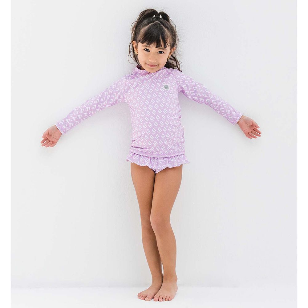 Badawii Beachwear - Girl 2pc-Set - Geo - Purple