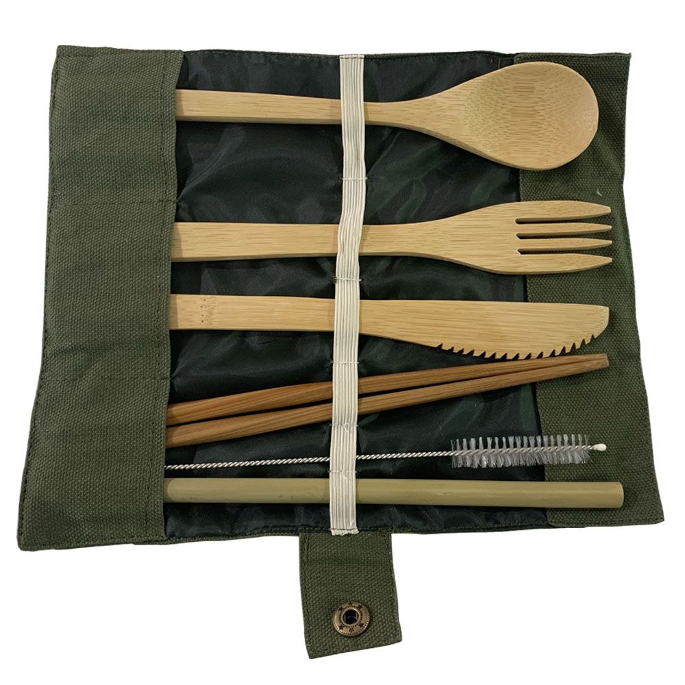 The Good Straw - Natural Bamboo Cutlery Set