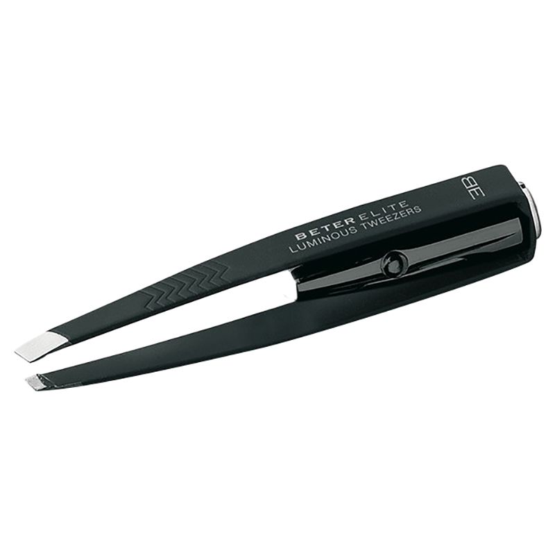 Beter Elite - Tweezers w/ Light & Mirror - Slanted