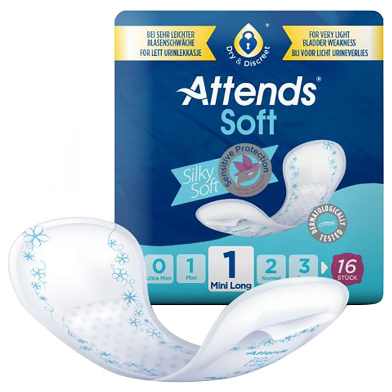 Attends - Soft 1 Mini Long Pack of 16