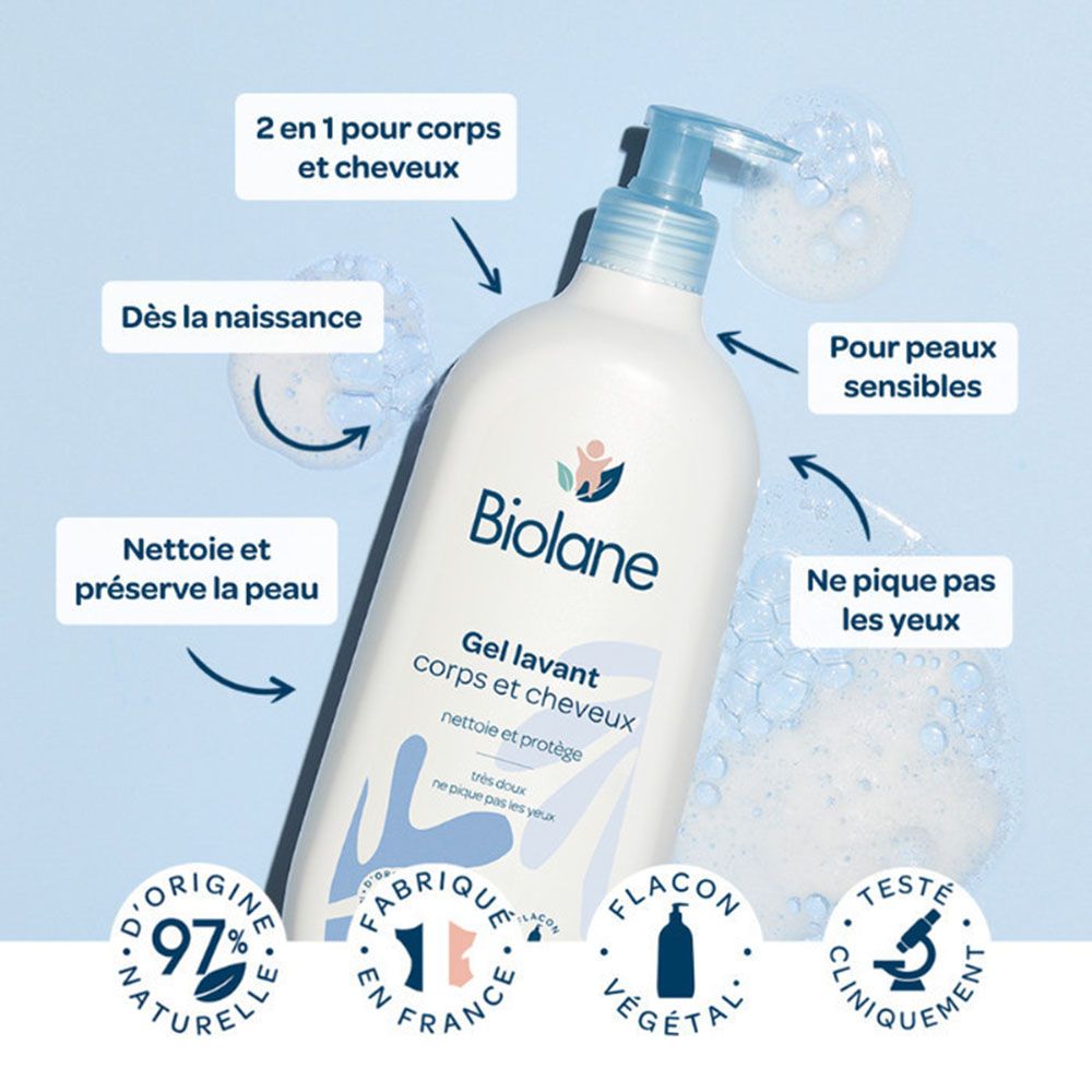 Biolane - 2-in-1 Body & Hair Cleanser 750ml