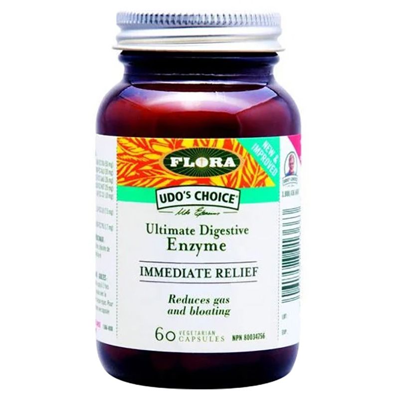 Flora - Ultimate Digestive Immediate Relief Enzyme 60 Capsules