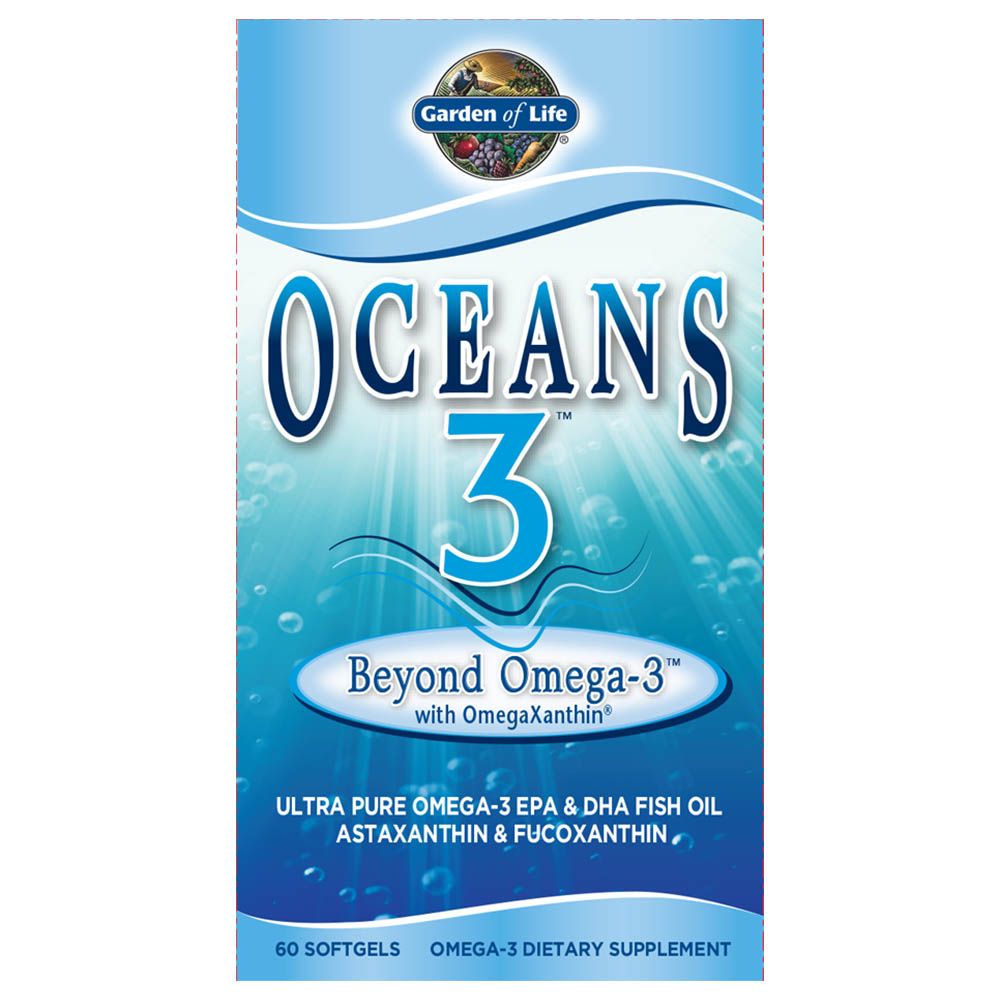 Garden of Life - Oceans 3 Beyond Omega-3 With OmegaXanthin