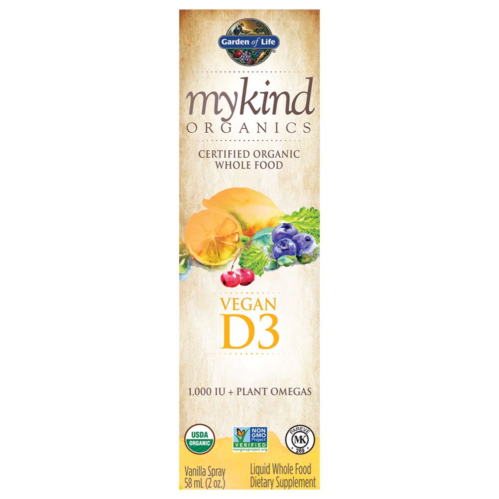 Garden of Life mykind Organics Vegan D3 Vanilla Spray 58ml