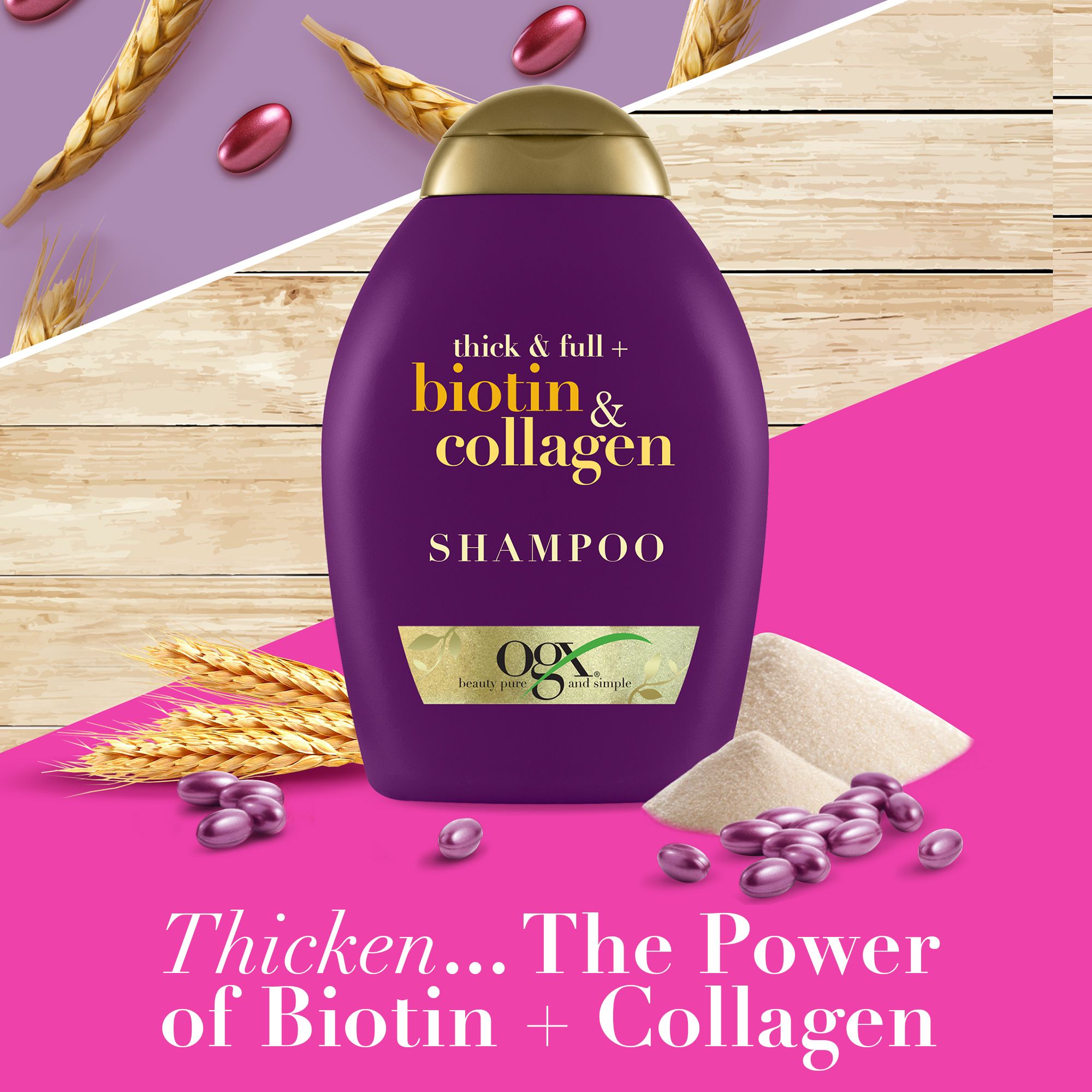 OGX - Shampoo Thick & Full + Biotin & Collagen 385ml