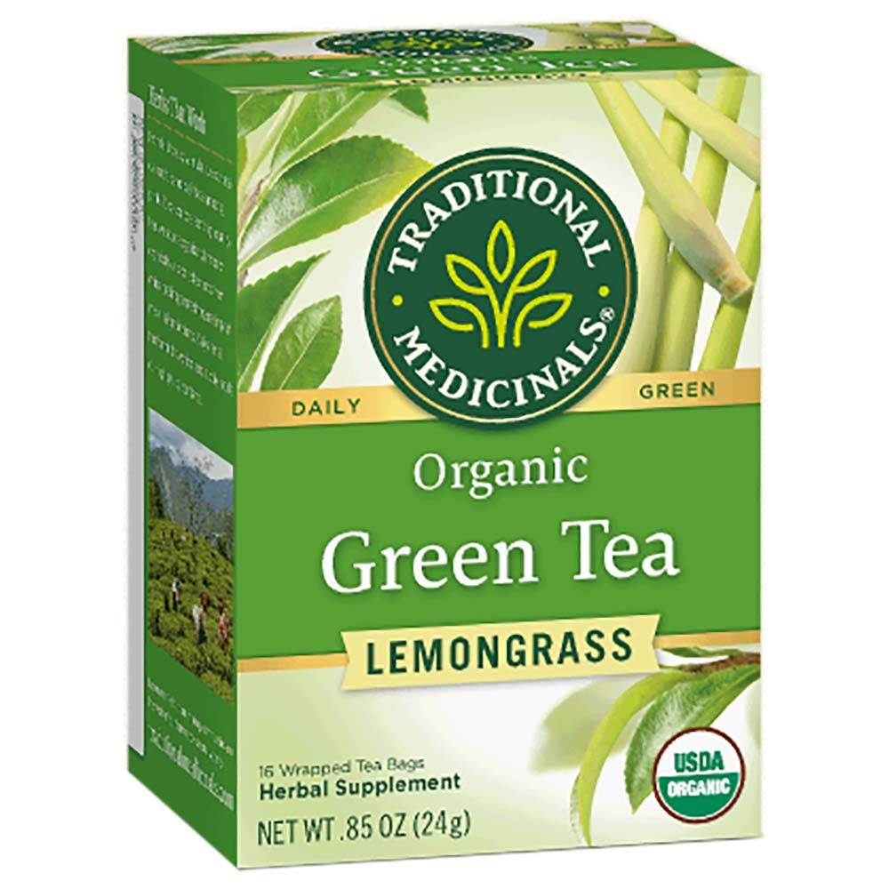 Traditional Medicinals - Green Tea Lemongrass 16 Teabags