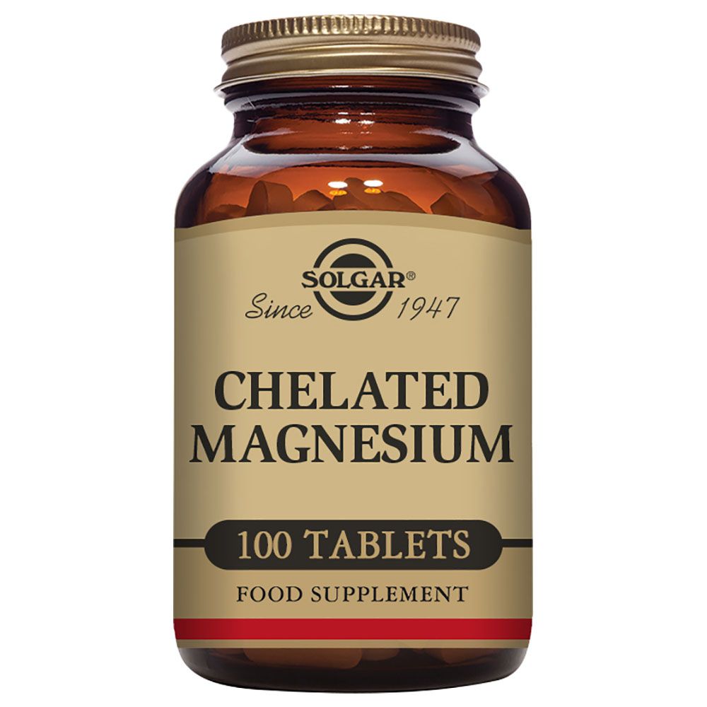 Solgar - Chelated Magnesium Tablets - Pack of 100