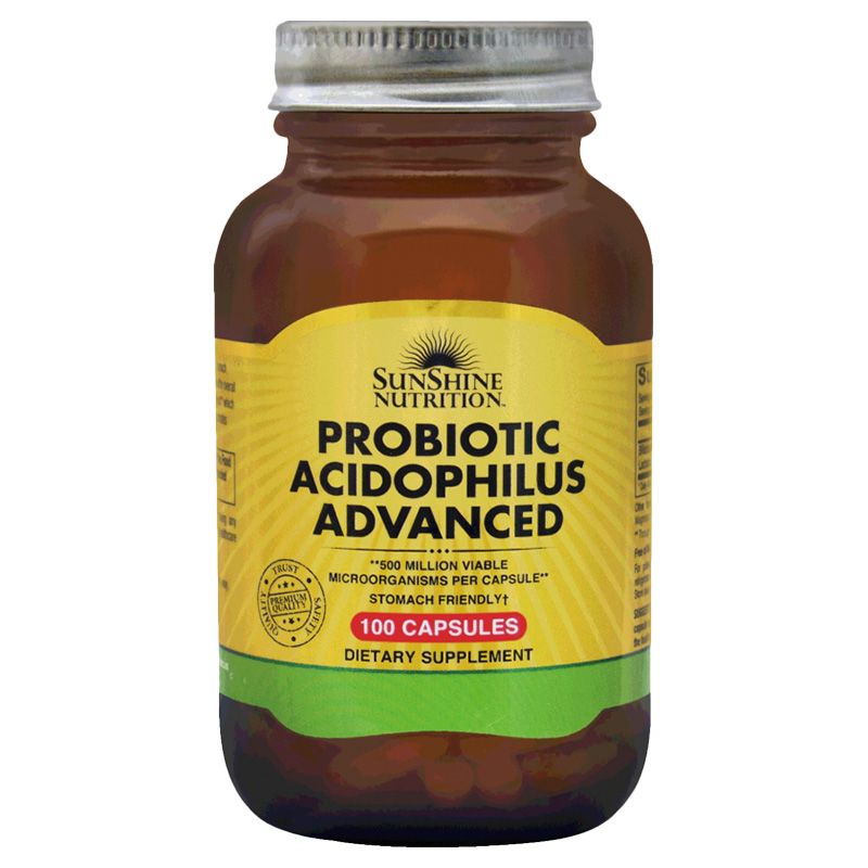 Sunshine Nutrition Probiotic Acidophilus Advanced 100 Cap