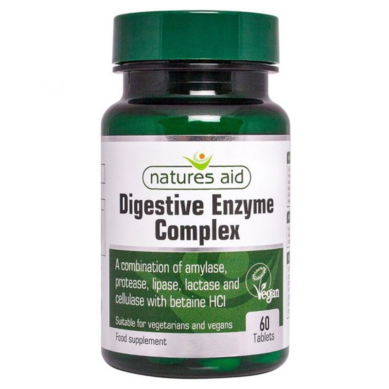 Natures Aid - Digestive Enzyme Complex - 60 Tablets