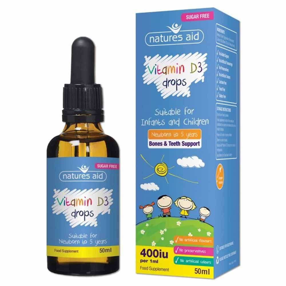 Natures Aid - Vitamin D3 400iu Drops - 50ml