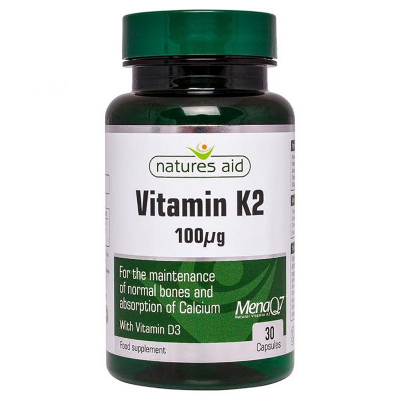 Natures Aid - 100ug Vitamin K2 - 30 Capsules