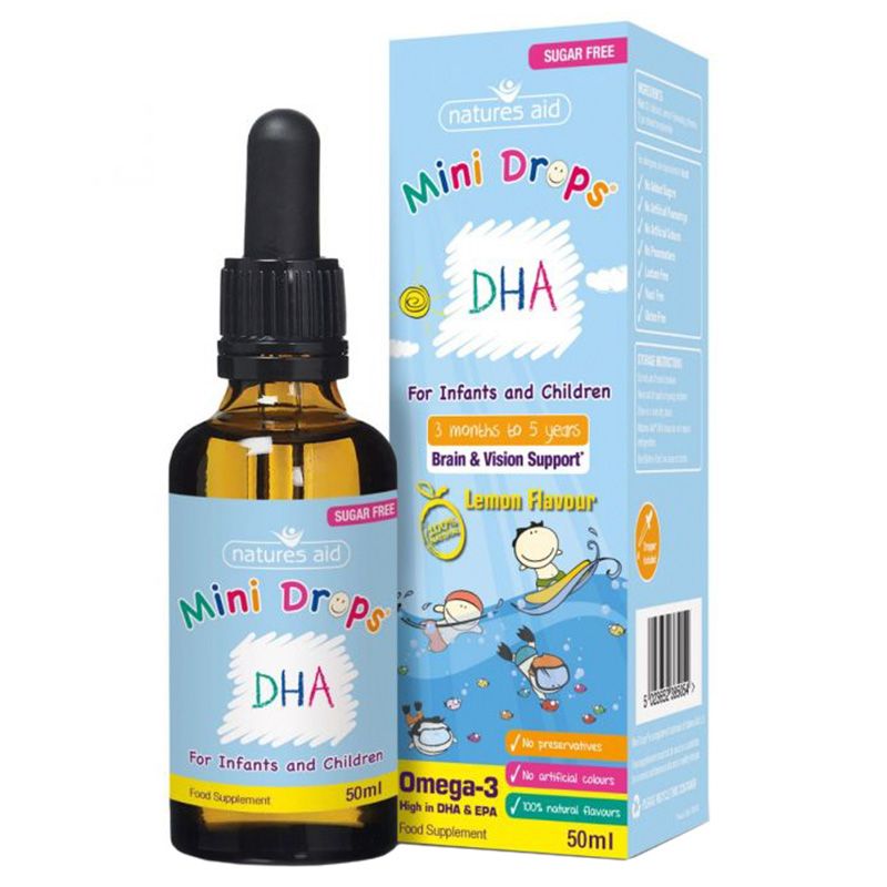 Nature's Aid DHA Mini Drops For Infants & Children - 50ml