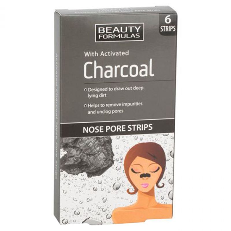 Beauty Formulas - Charcoal Nose Pore Strips 6's