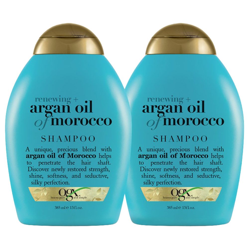 OGX Moroccan Argan Oil Shampoo Twin Pack Special Offer