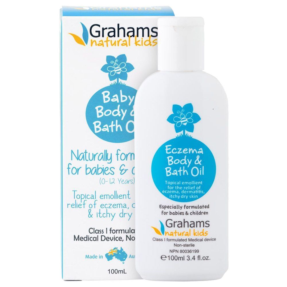 Grahams Natural - Baby Eczema Body & Bath Oil 100ml