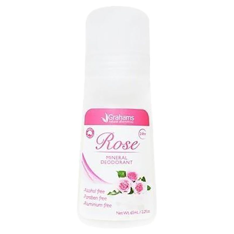 Grahams Natural - Mineral Deodorant Rose 65ml