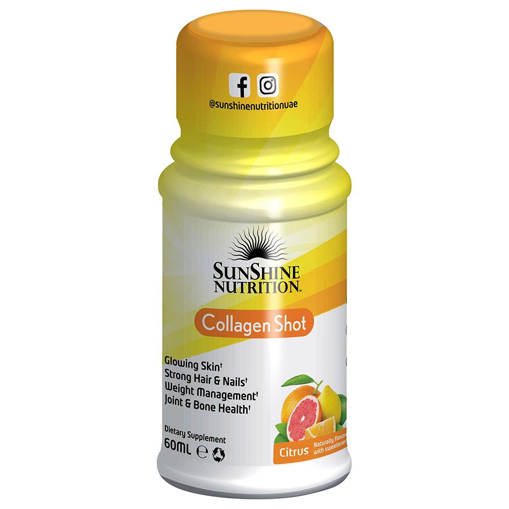 Sunshine Nutrition Collagen Shots Citrus 60ml 12pcs