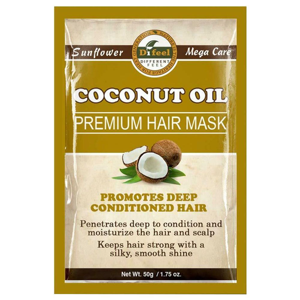 Difeel Premium Deep Conditioning Hair Mask - Coconut Oil 50g