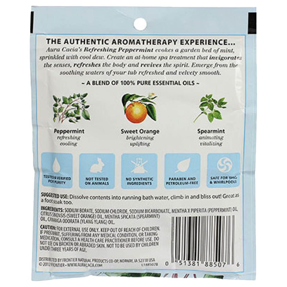 Aura Cacia - Peppermint Mineral Bath 70.9g