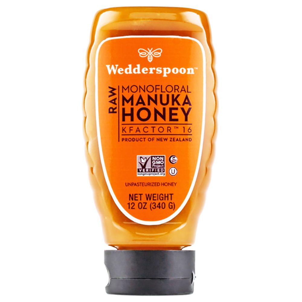 Wedderspoon - Raw Monofloral Manuka Honey K Factor 16 340g