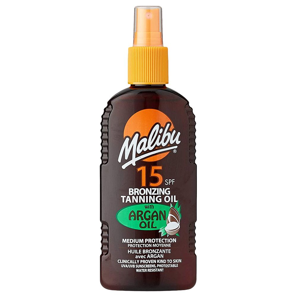 Malibu - SPF15 Bronzing Tanning Oil With Argan Oil 200ml