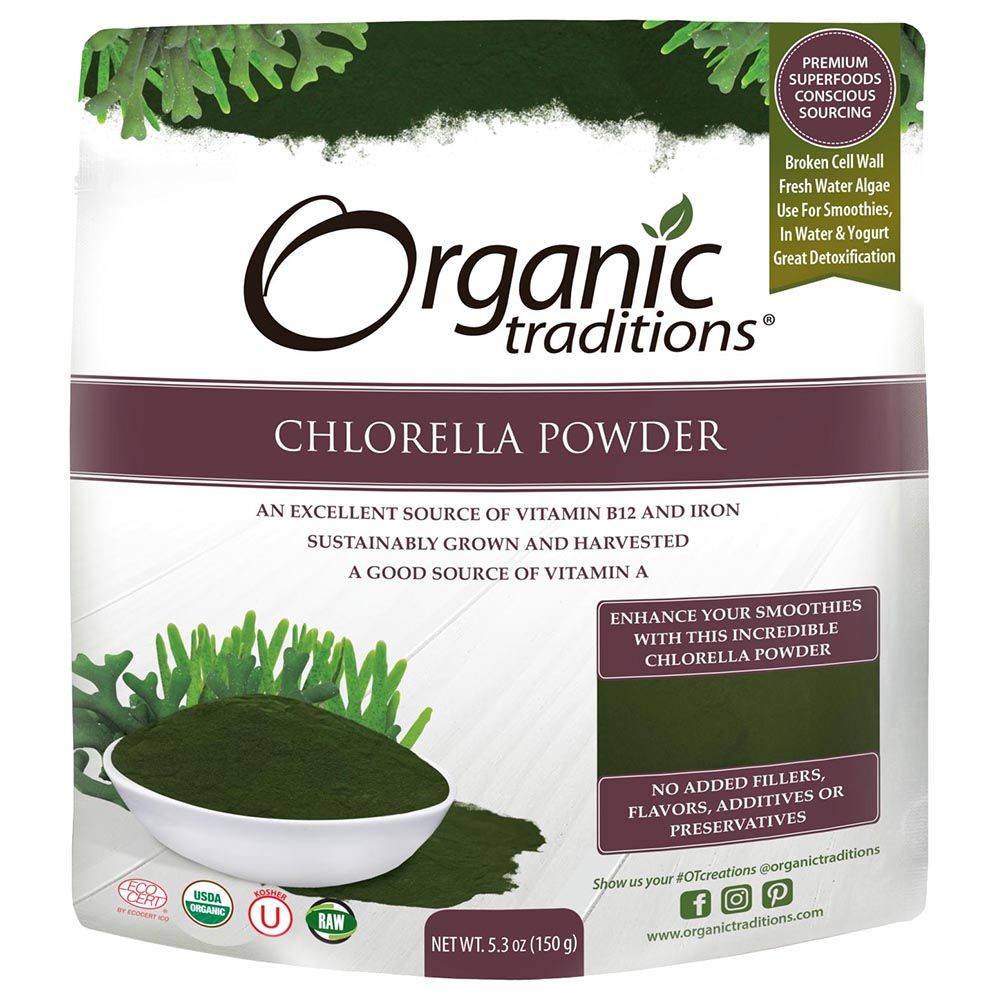 Organic Traditions Chlorella Powder 150g