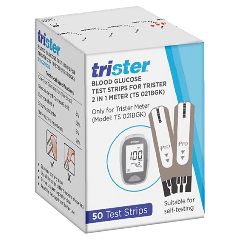 Trister - 2-In-1 Blood Glucose Test Strips 50's