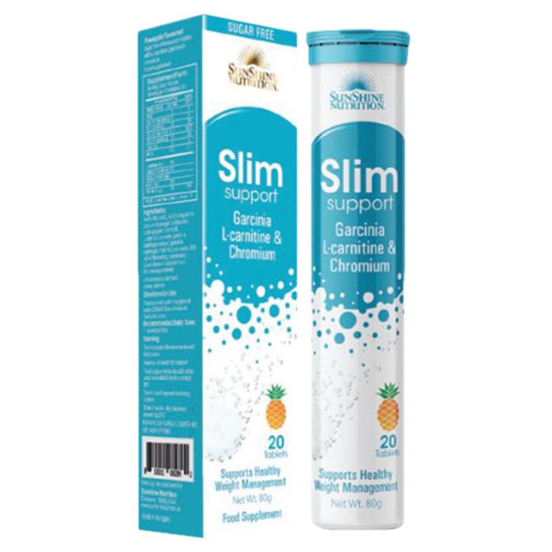 Sunshine Nutrition Slim Support Effervescent Pineapple 20's