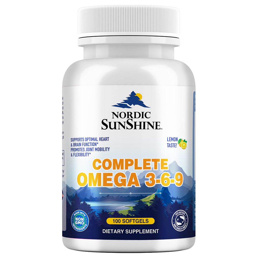 Nordic Sunshine - Complete Omega 3 6 9 688mg 100 Softgels