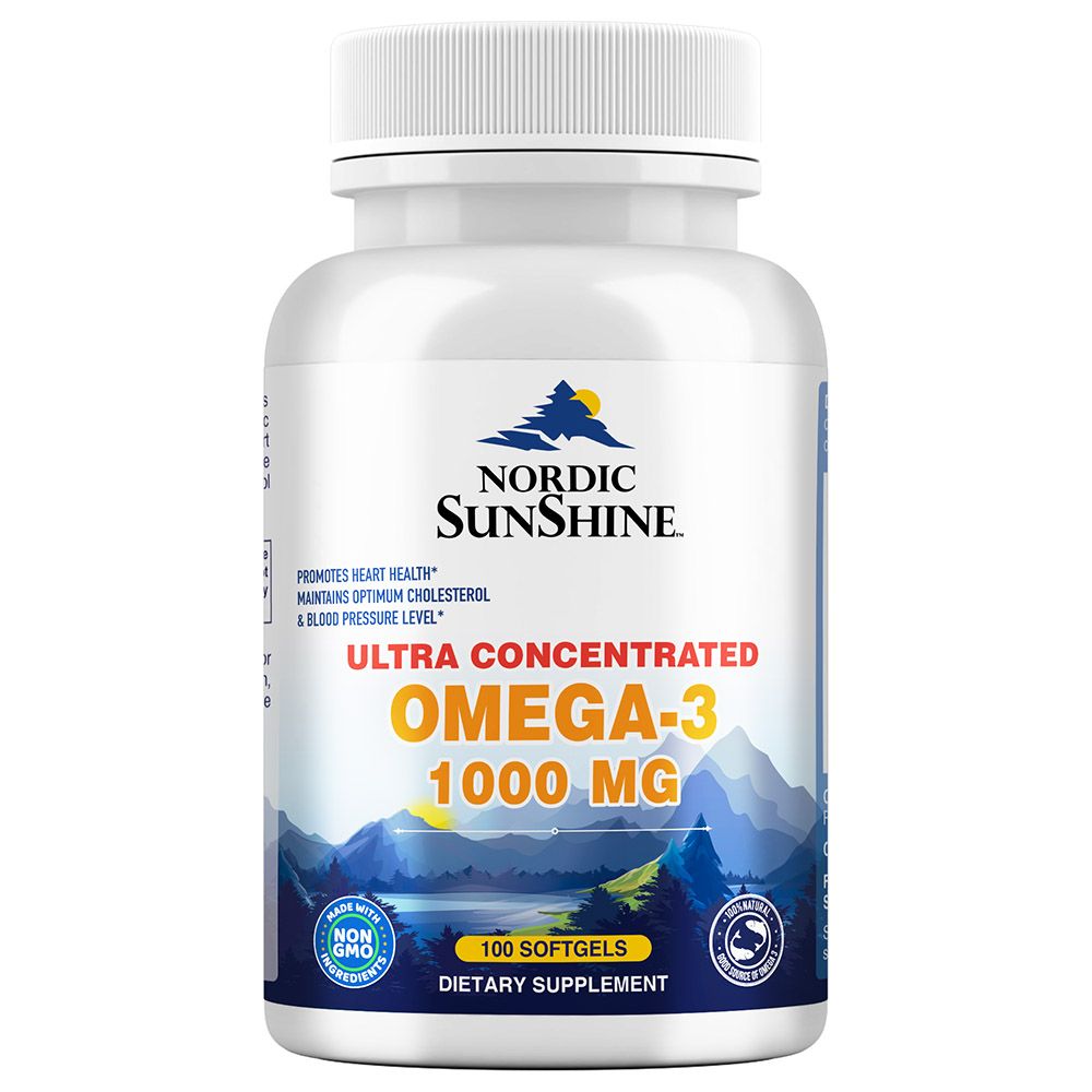 Nordic Sunshine - Ultra Concentrate Omega 3 100 Softgels