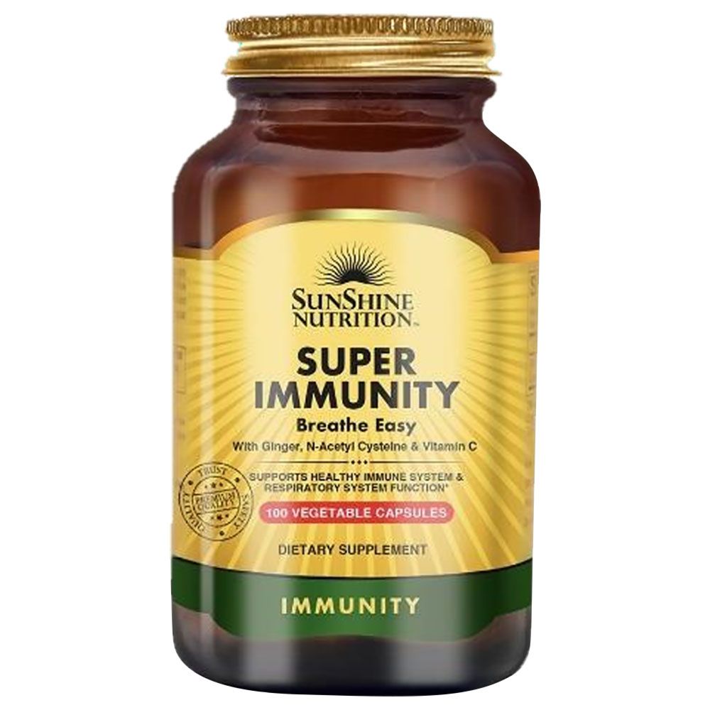 Sunshine Nutrition Super Immunity Breathe Easy 100 Capsules