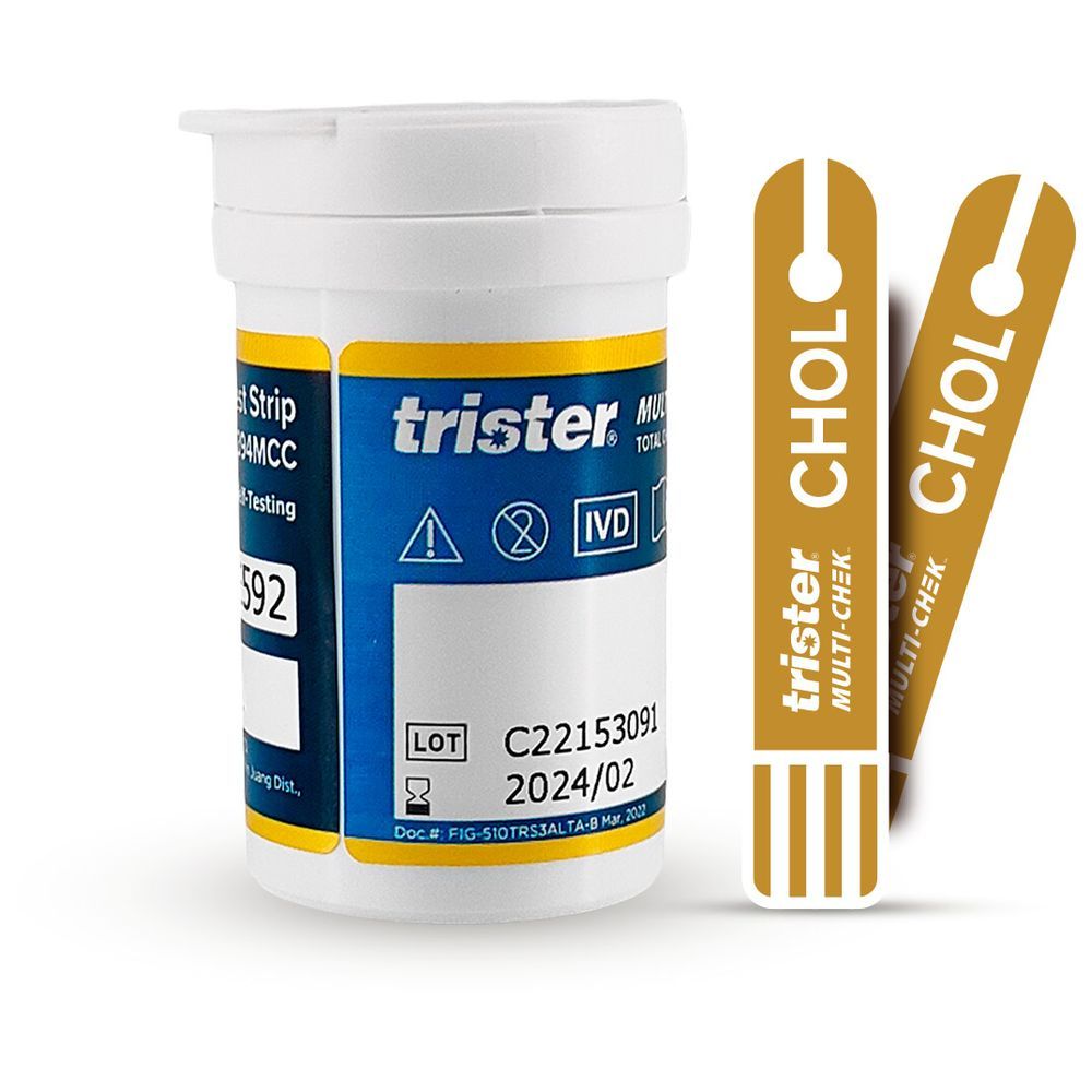 Trister - Multi Check Total Cholestrol Test Strip 10's