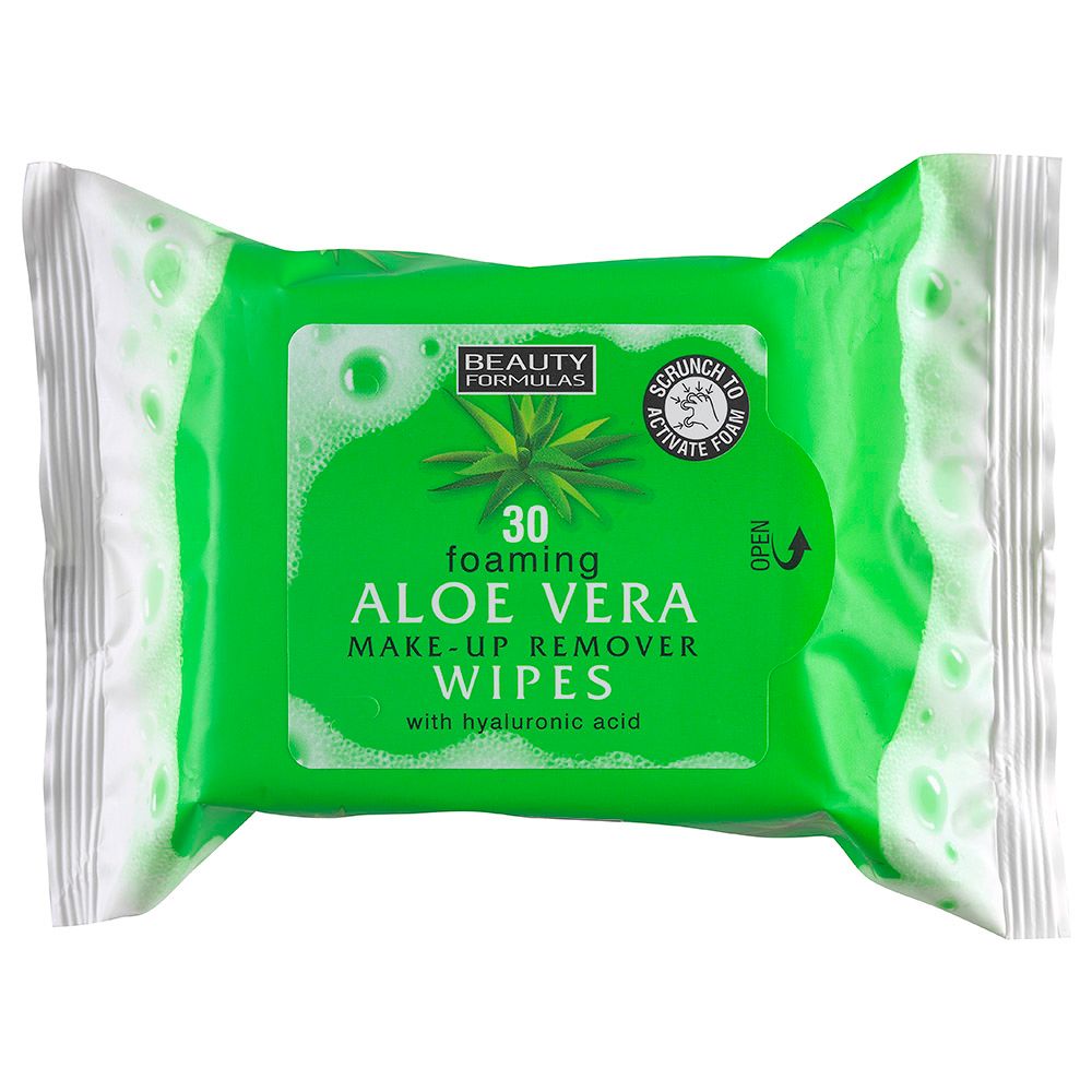 Beauty Formulas - Aloe Vera Make-Up Remover Wipes - 30pcs