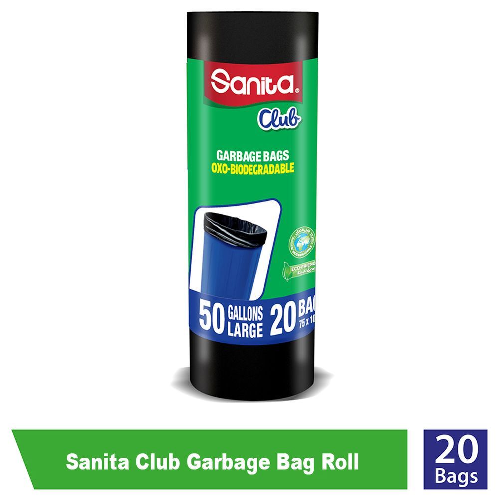 Sanita Club - Garbage Bags 50 Gallons Large 20 Bags