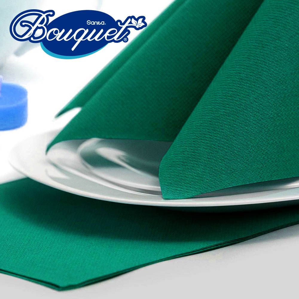 Sanita Bouquet - Table Napkins Green Sheet Size 24