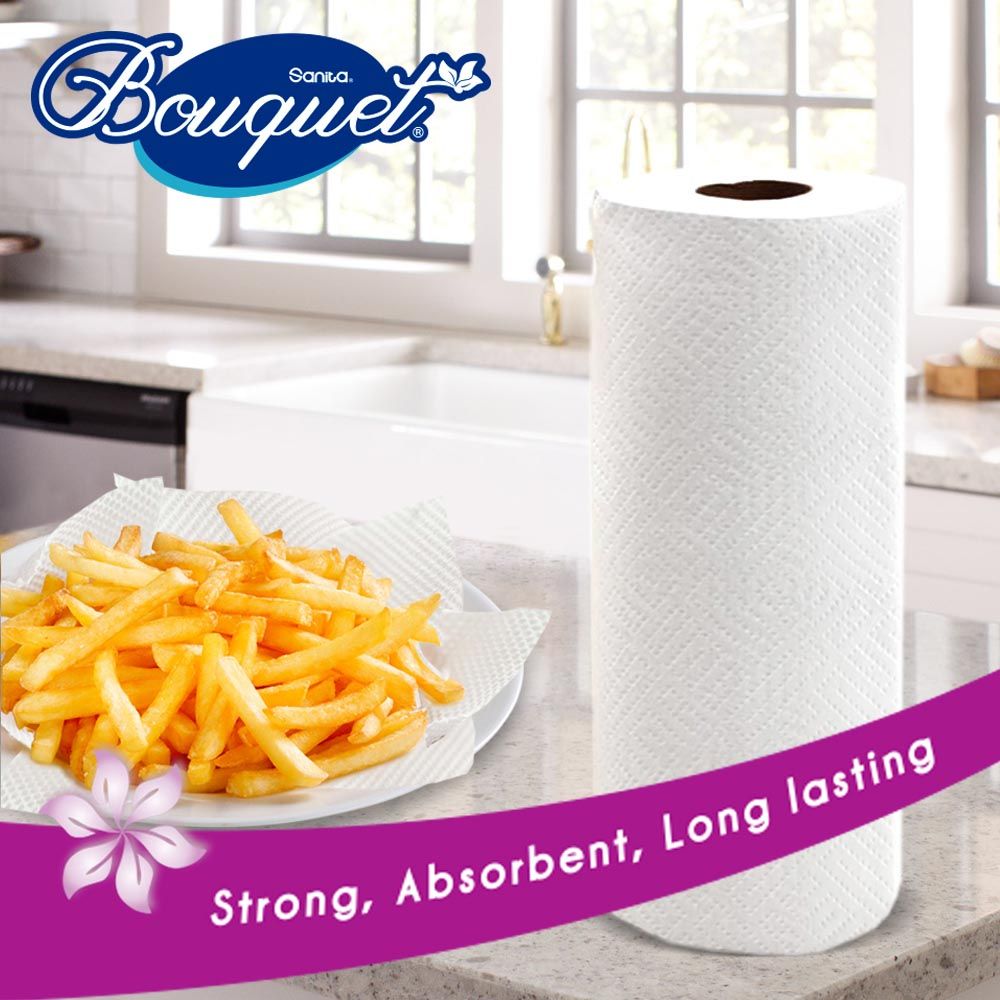 Sanita Bouquet - Paper Kitchen Towel 28cm 2+1 Free Roll