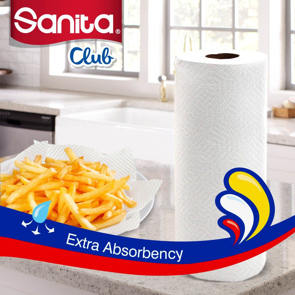 Sanita - Kitchen Towel - 6 Roll - 40 Sheets 