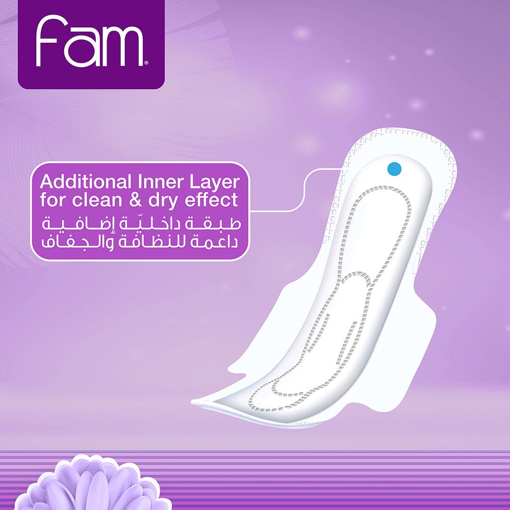 Fam - Sanitary Pads Extra Thin Super - 8 Pads