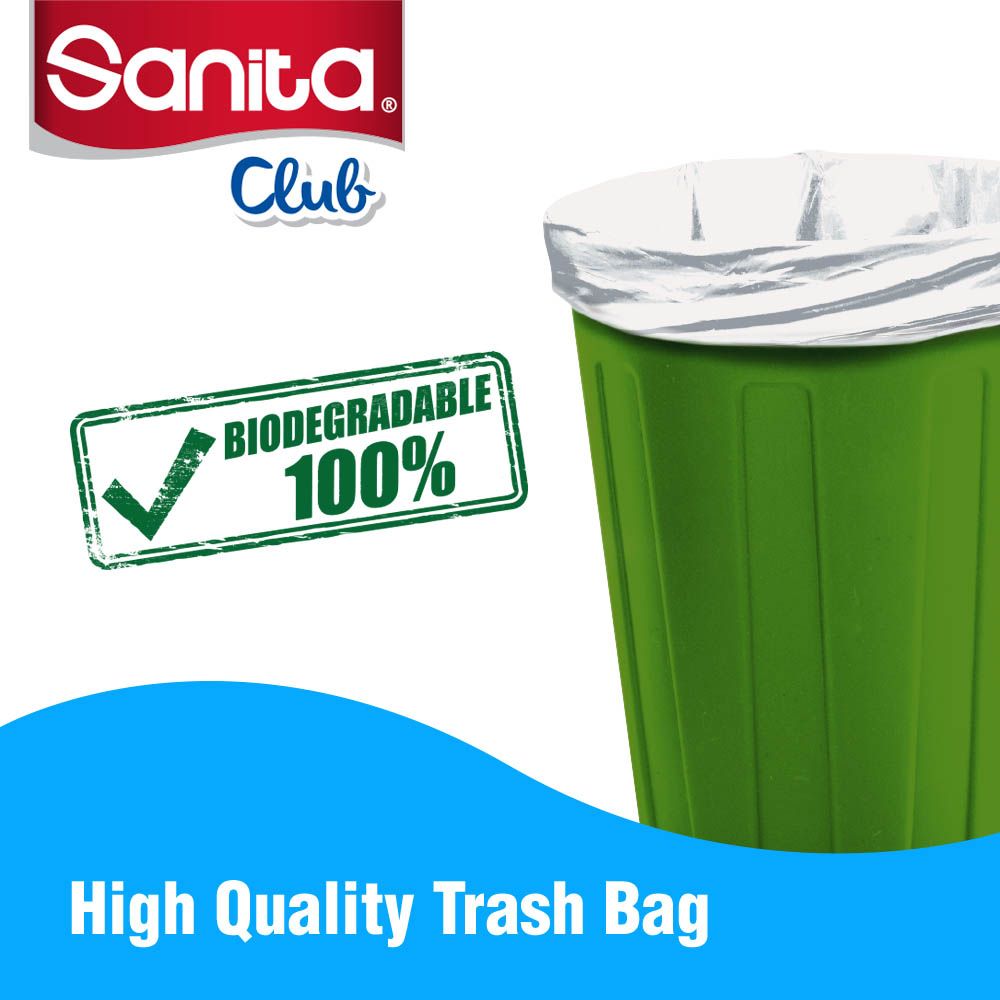 Sanita Club - Trash Bags Biodegradable 10 Gallons 30 Bags