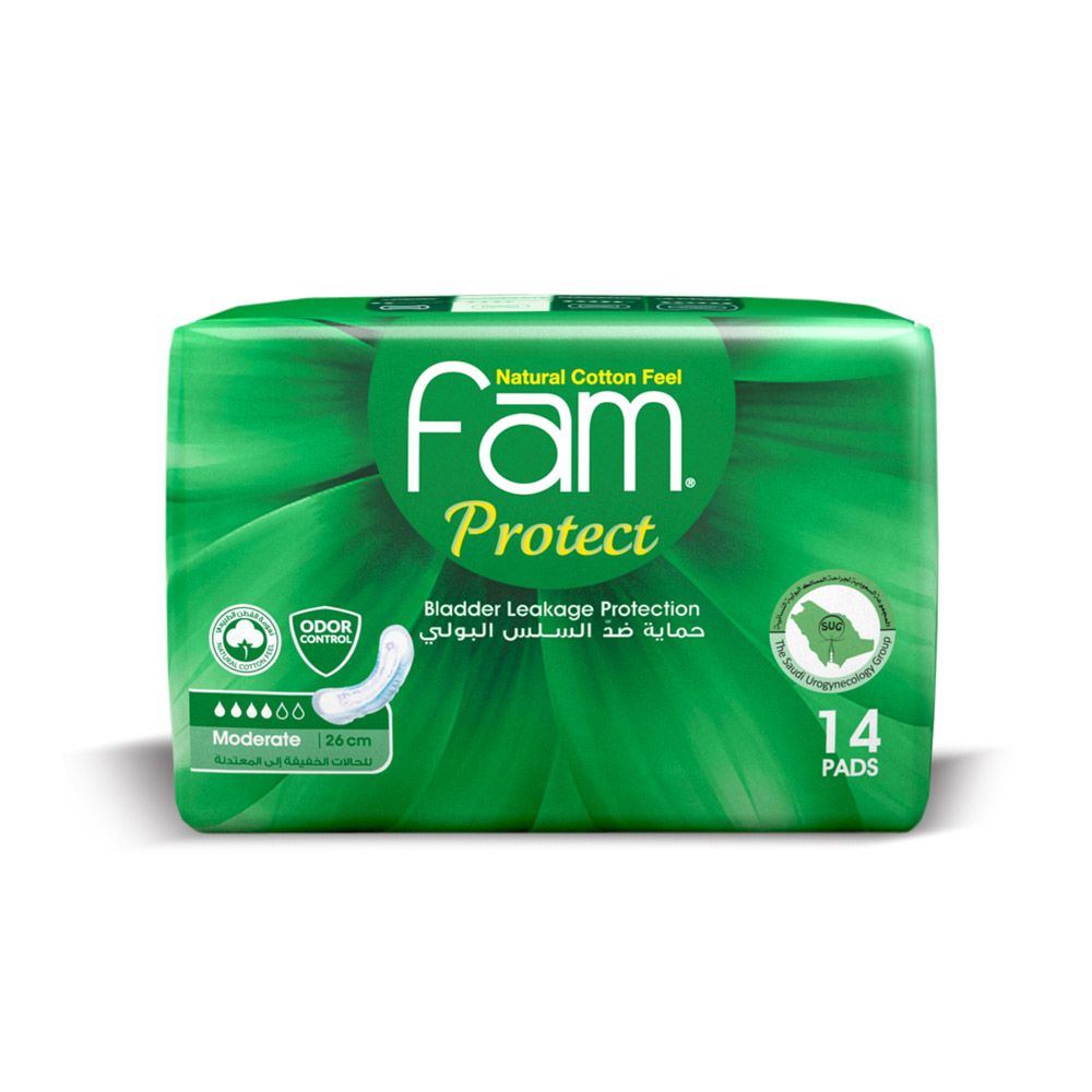 Fam - Protect Incontinence Moderate 14 Pads