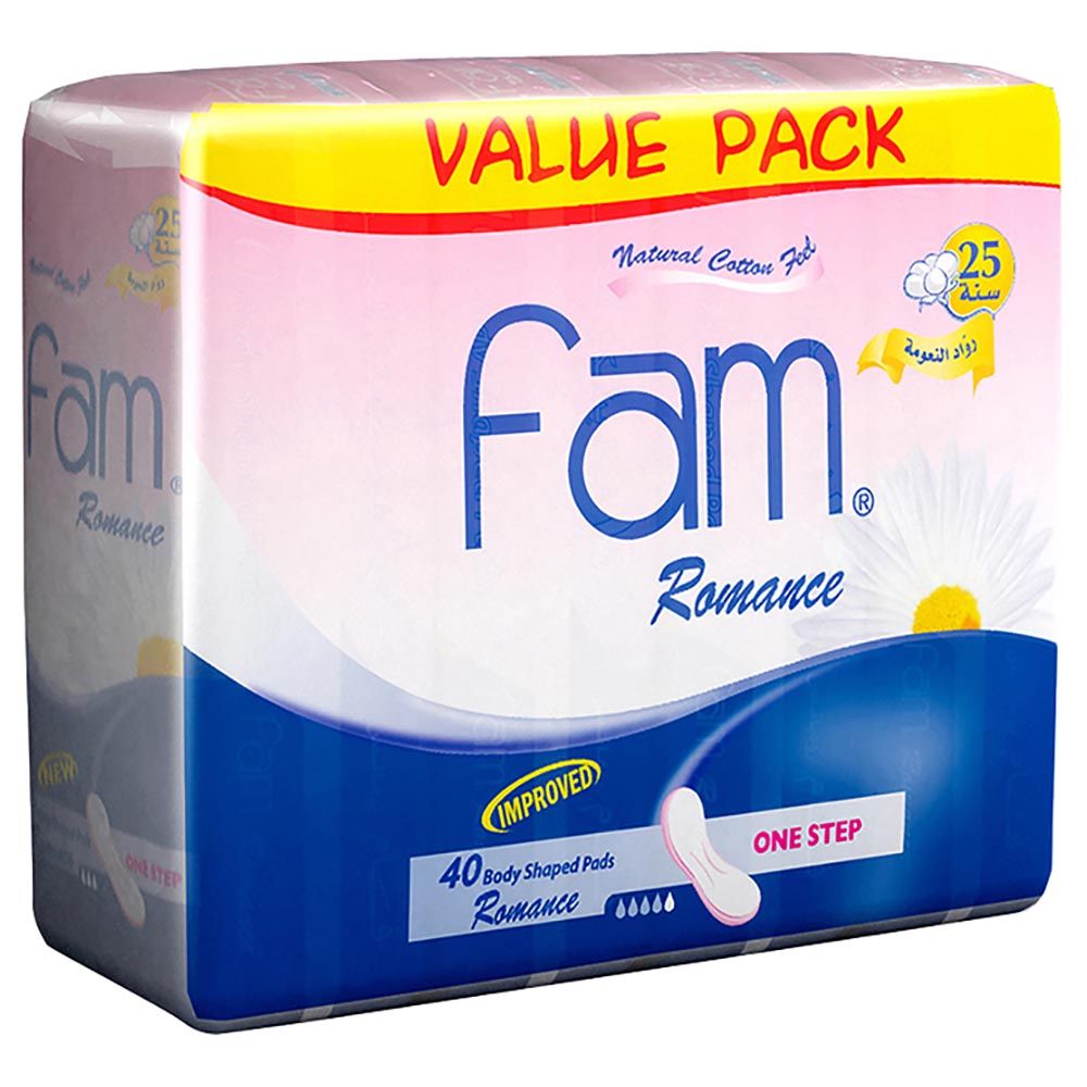 Fam - Romance Maxi Non-Wings Super Sanitary Pads - 40 Pads