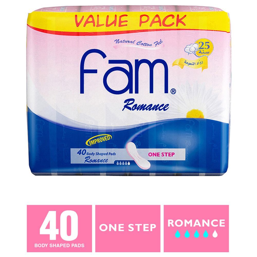 Fam - Romance Maxi Non-Wings Super Sanitary Pads - 40 Pads