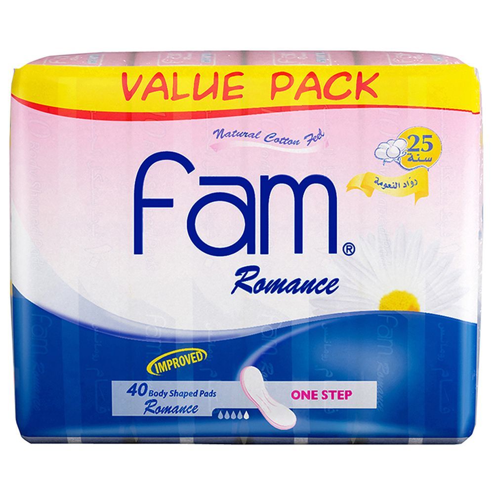 Fam - Romance Maxi Non-Wings Super Sanitary Pads - 40 Pads